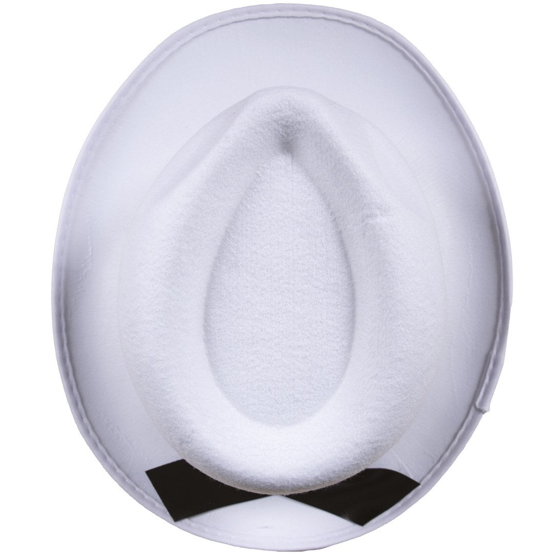 Chapeau feutre borsalino - adulte - blanc