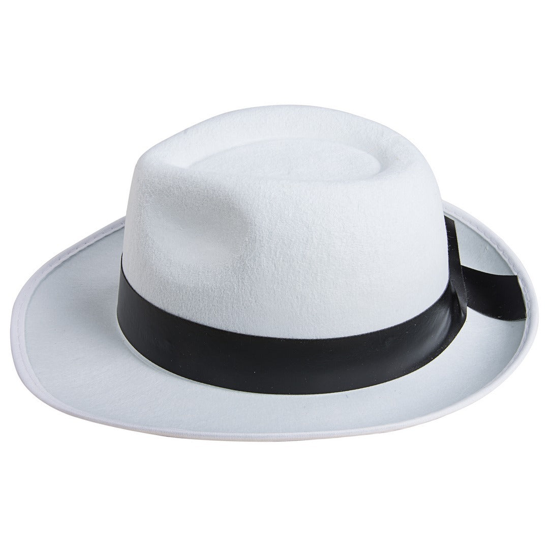 Chapeau feutre borsalino - adulte - blanc