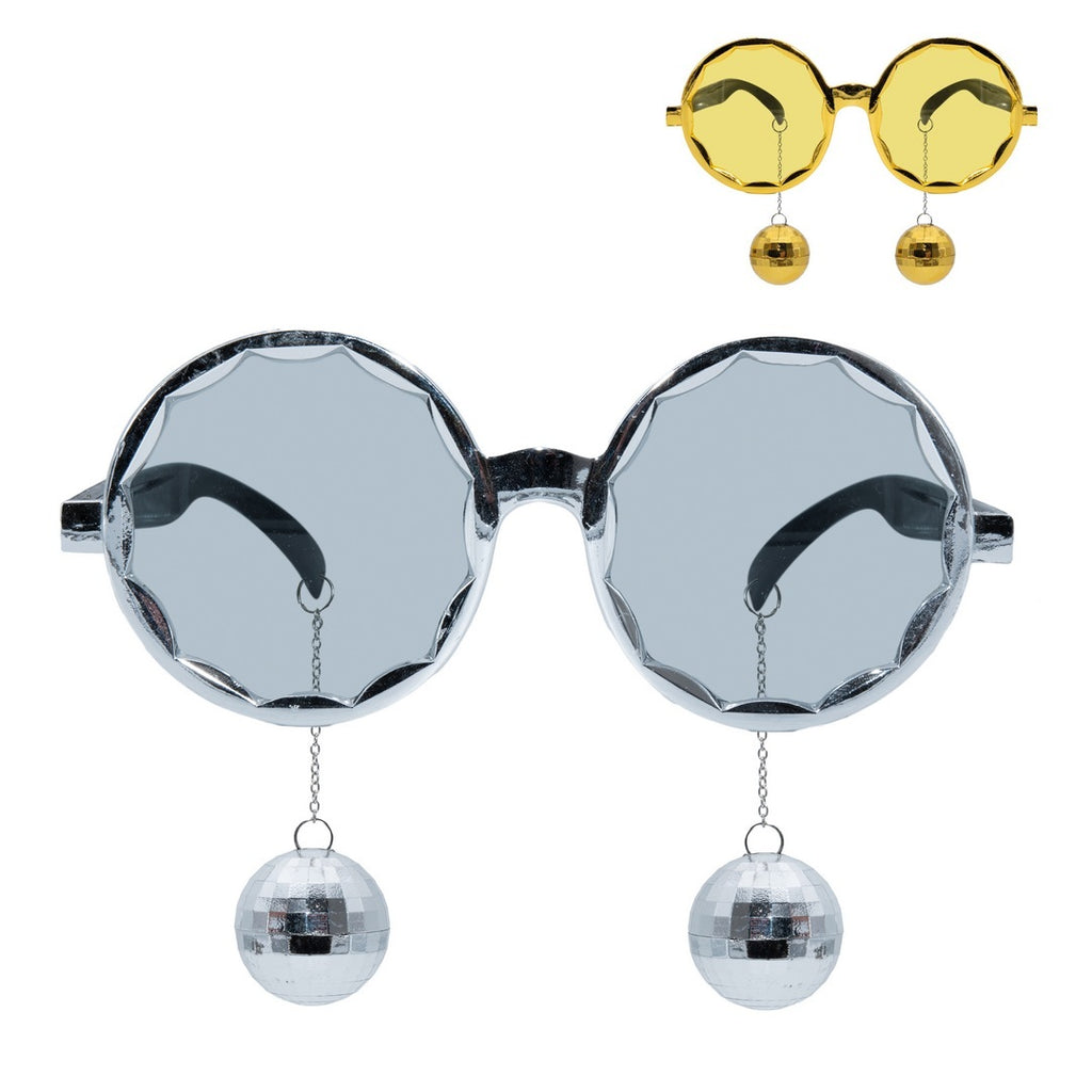 Lunettes disco boules à facette - couleur aléatoire