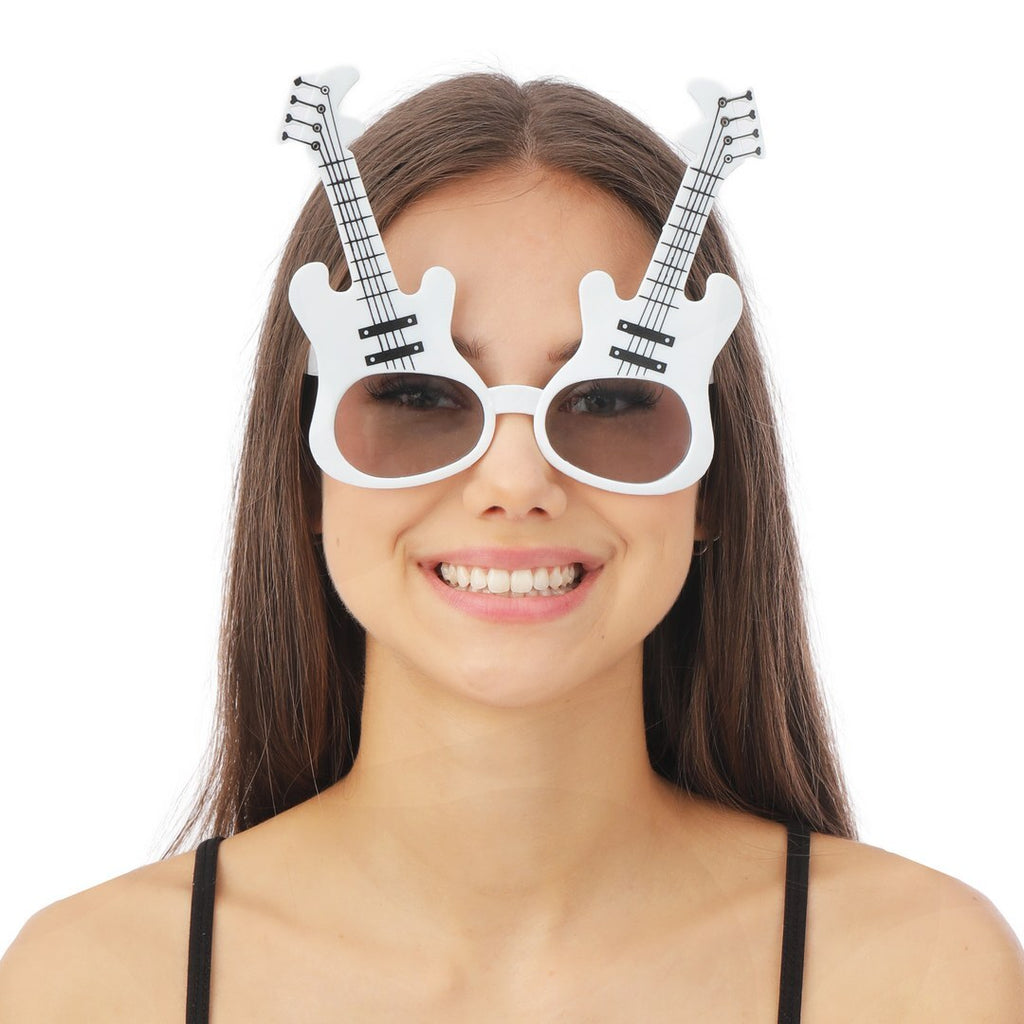 Lunettes guitare - blanc