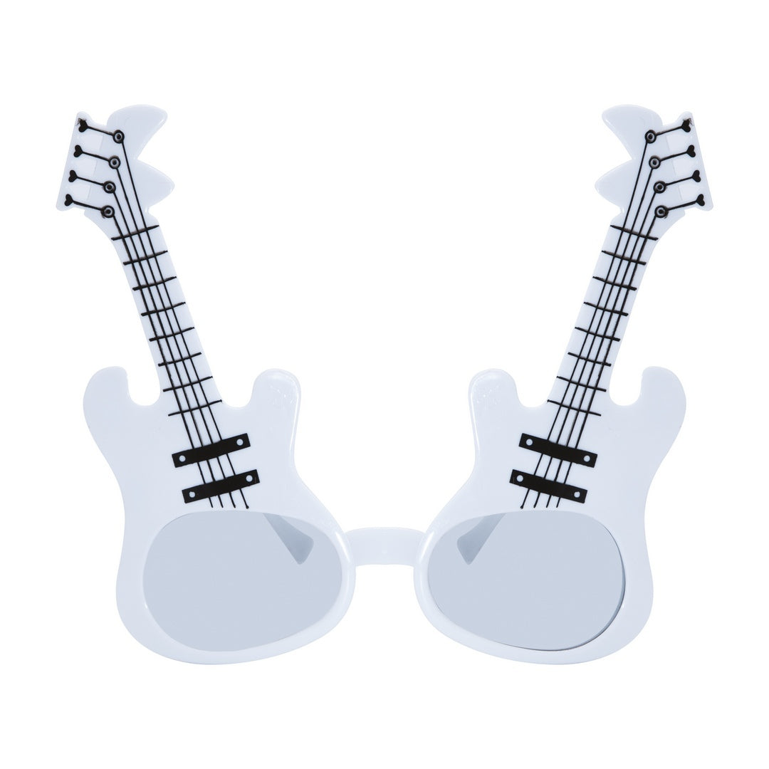 Gitarrenbrille - weiß