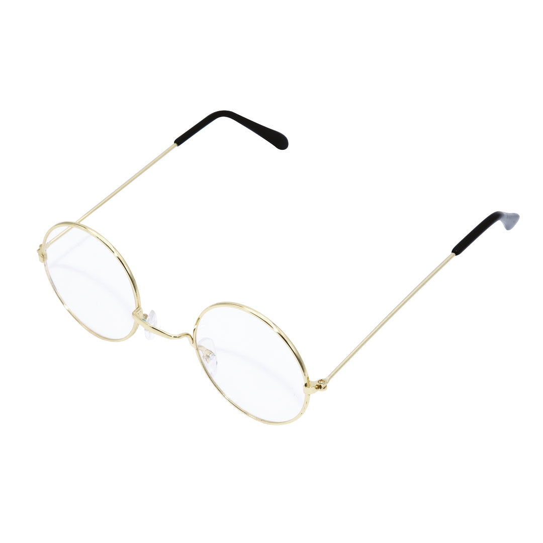 Runde Brille - gold