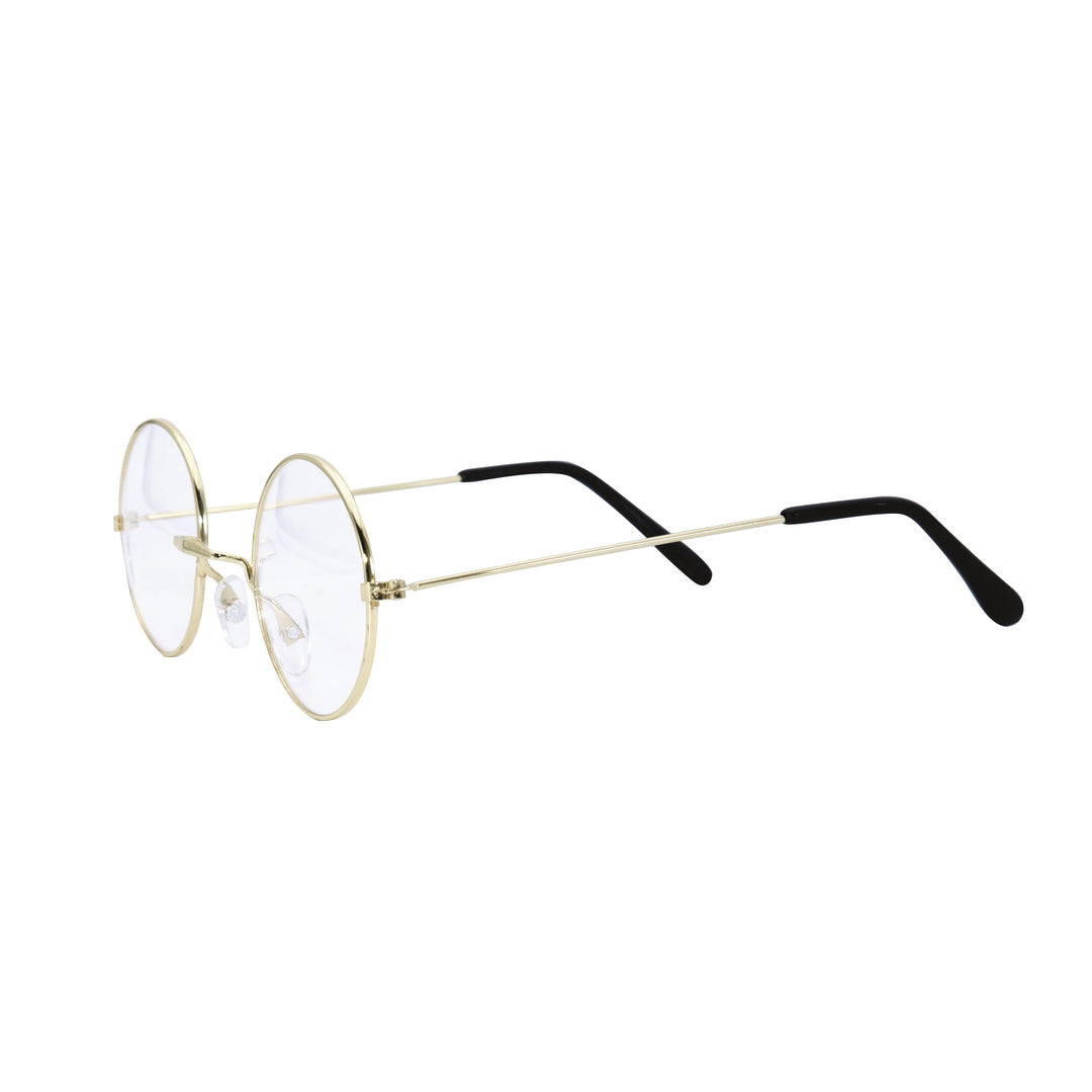 Runde Brille - gold