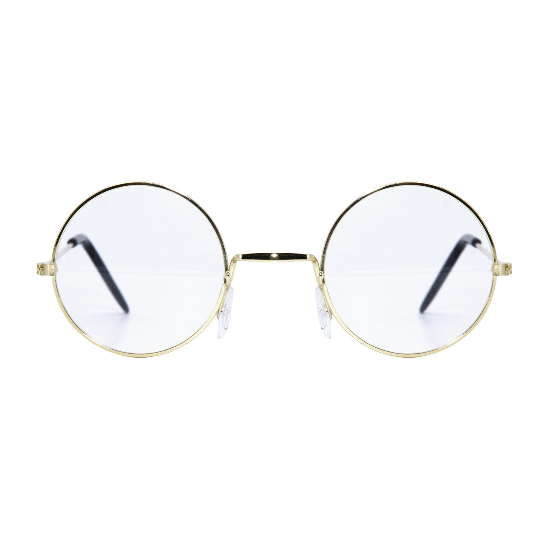Runde Brille - gold
