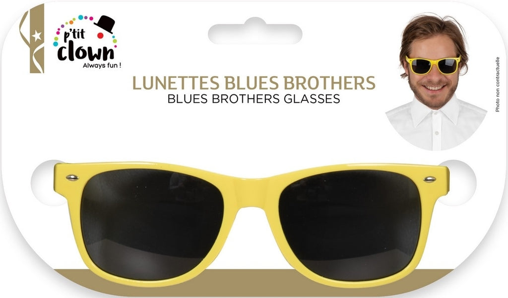 Blues Brothers Brille - Neongelb