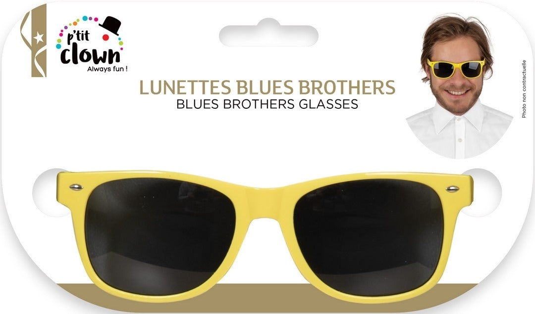 Blues Brothers Brille - Neongelb
