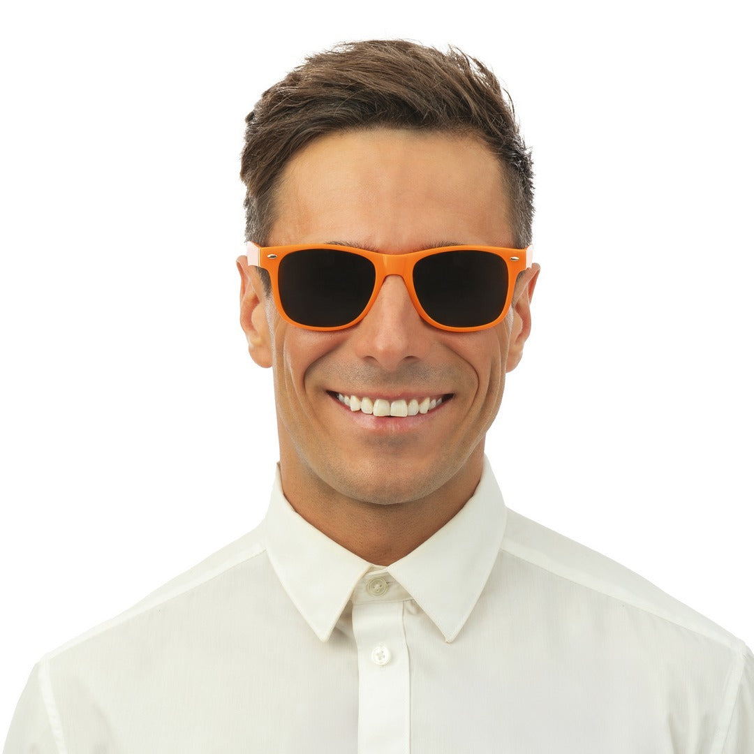 Blues Brothers Brille - Neon-Orange