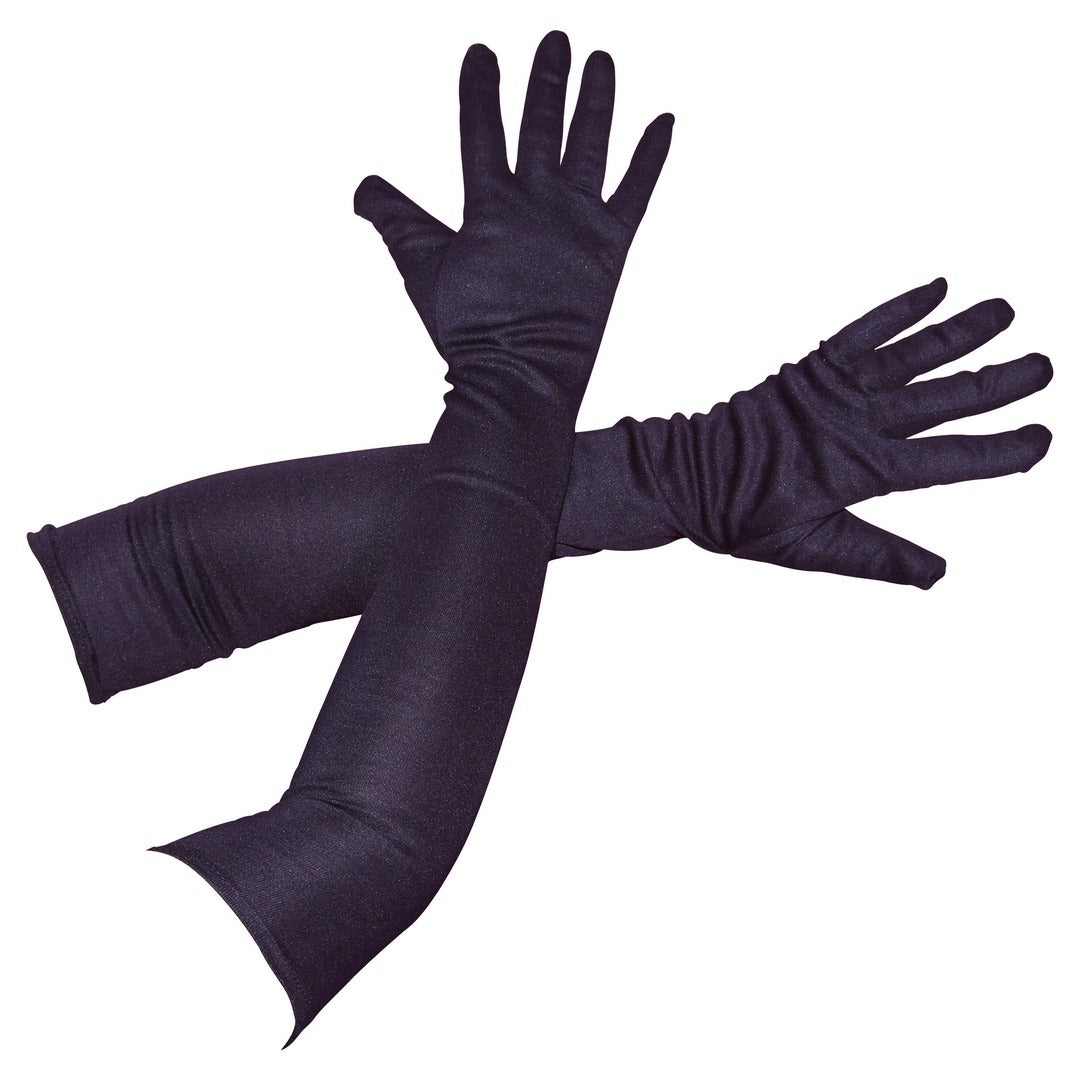 Lange Handschuhe – Erwachsene – 60 cm – schwarz