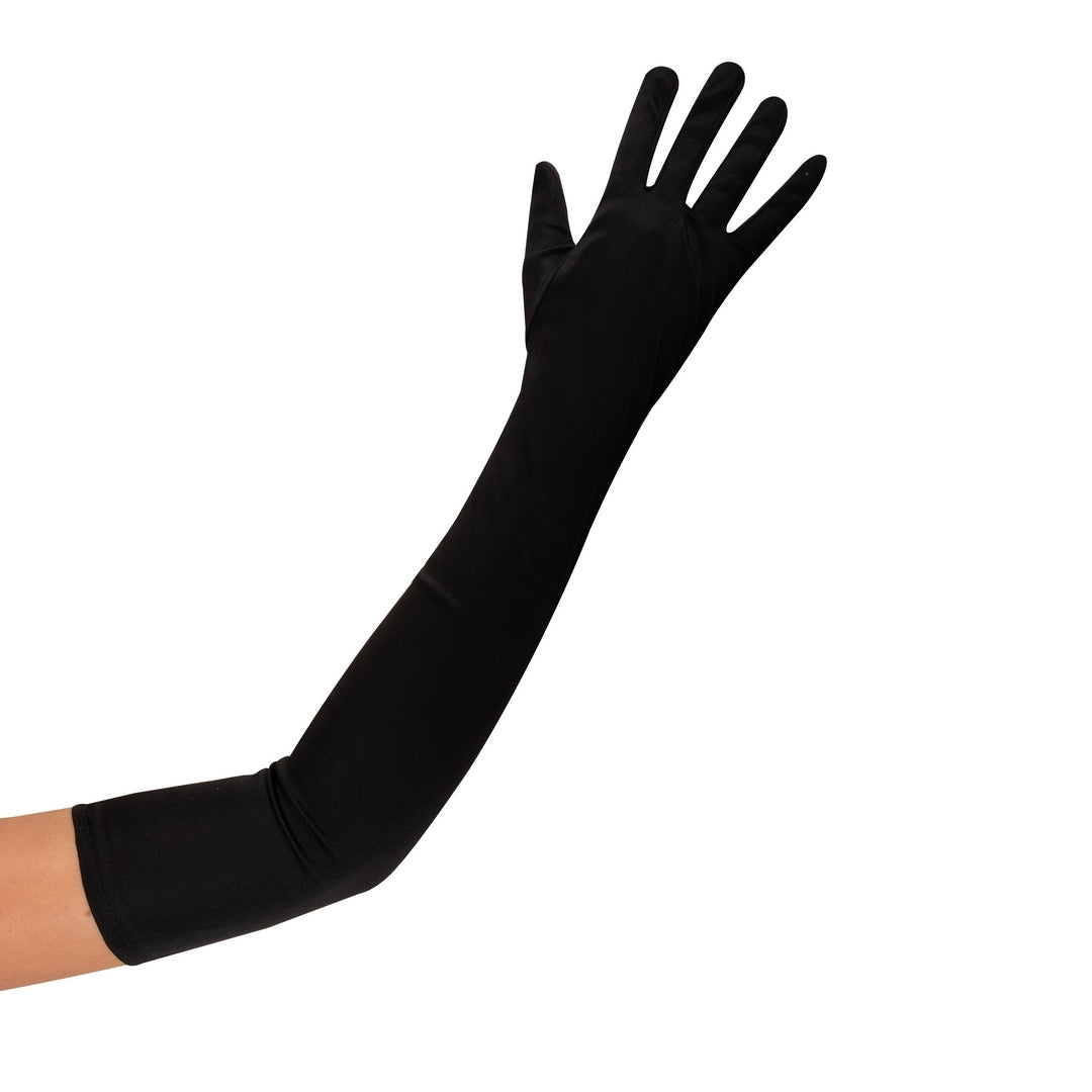 Lange Handschuhe – Erwachsene – 60 cm – schwarz