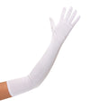 Lange Handschuhe - Erwachsene - 60 cm - weiß