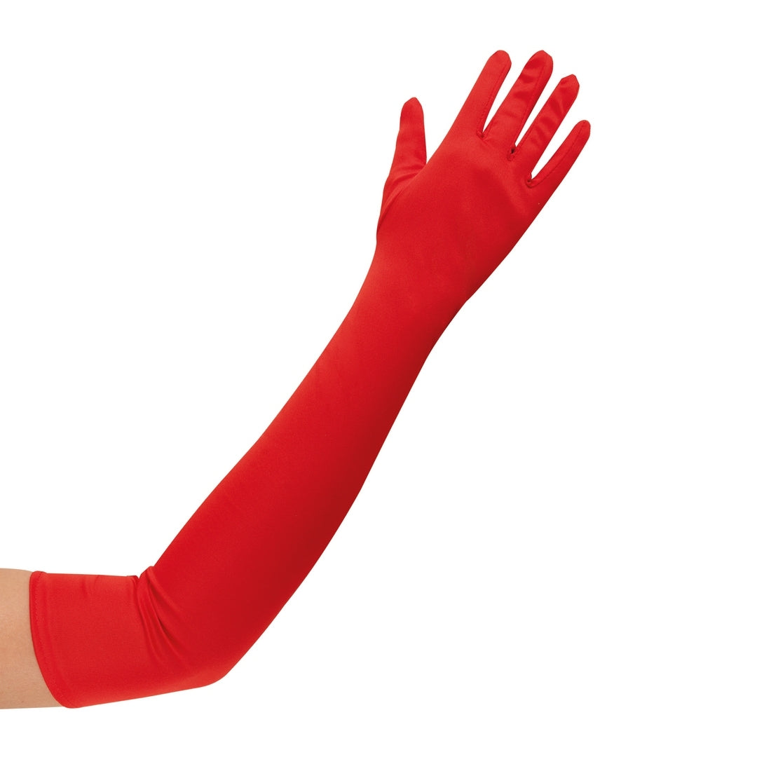 Lange Handschuhe - Erwachsene - 60 cm - rot