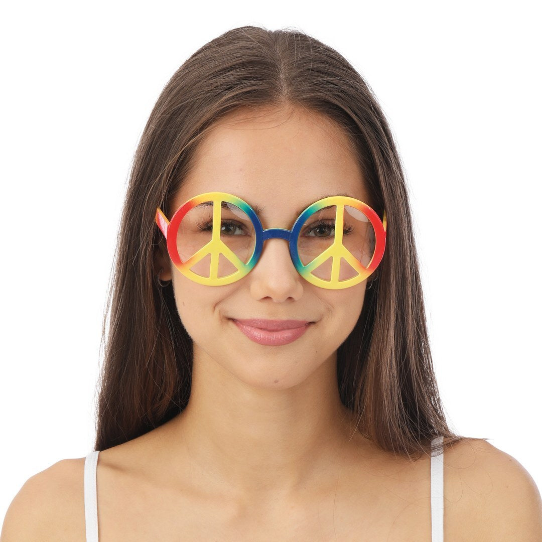 Friedens- und Liebe-Brille - mehrfarbig