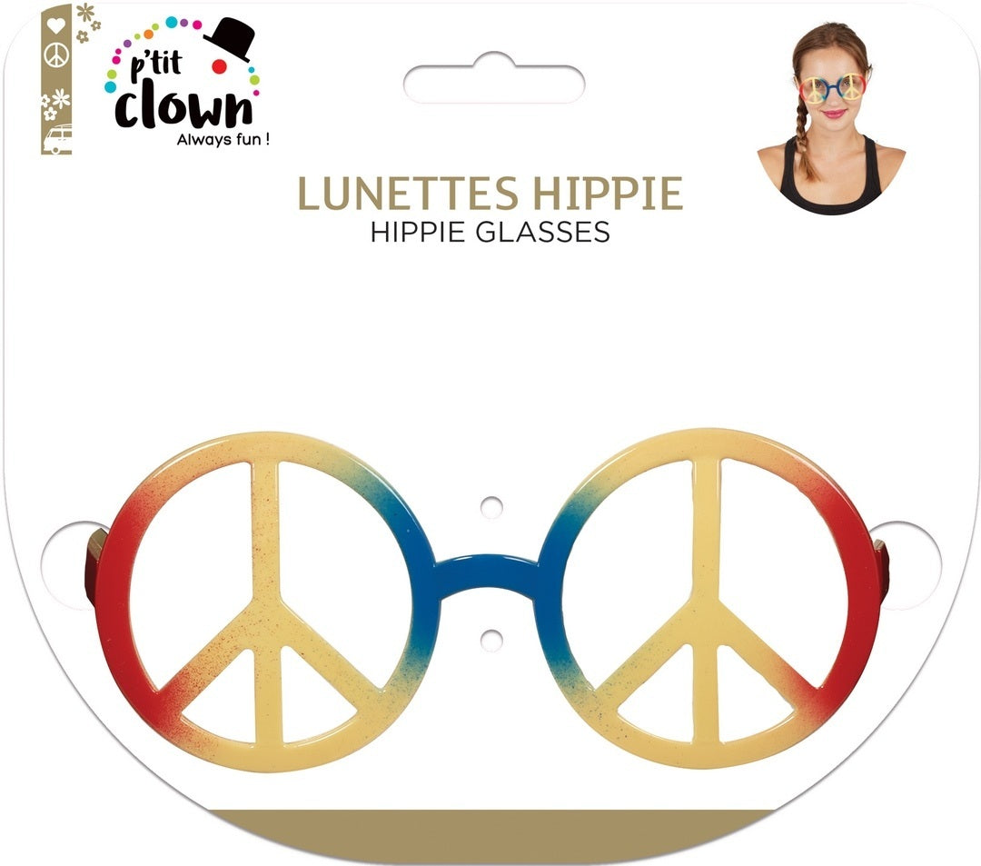 Friedens- und Liebe-Brille - mehrfarbig