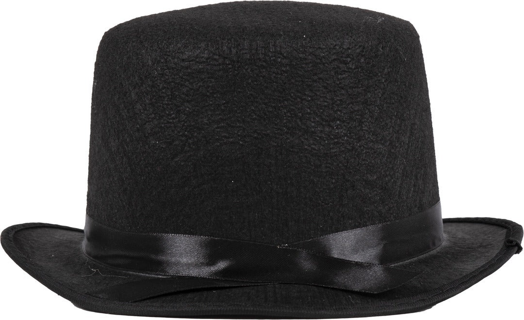 Filzhut Zylinder - Erwachsene - schwarz - 12cm
