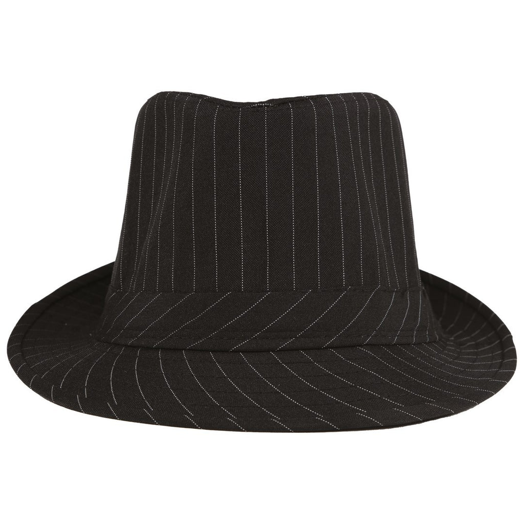 Chapeau borsalino - adulte - rayé noir et blanc