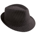 Chapeau borsalino - adulte - rayé noir et blanc