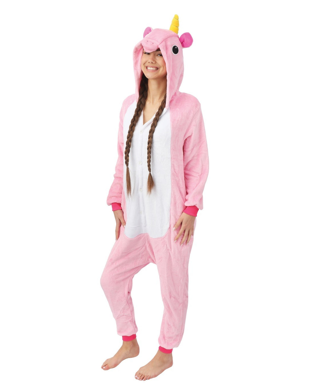Einhorn-Kigurumi - Erwachsene - Rosa