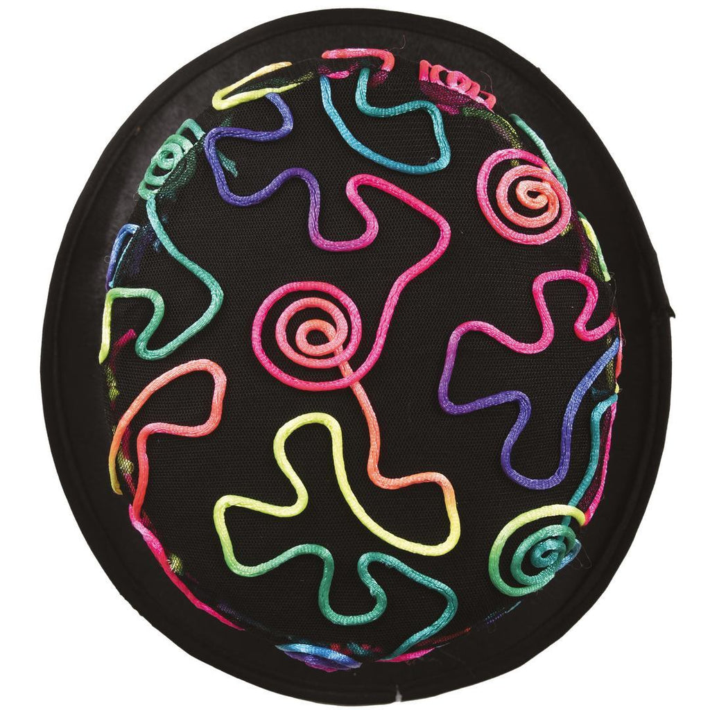 Chapeau haut de forme - multicolore fluo - adulte