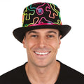 Chapeau haut de forme - multicolore fluo - adulte