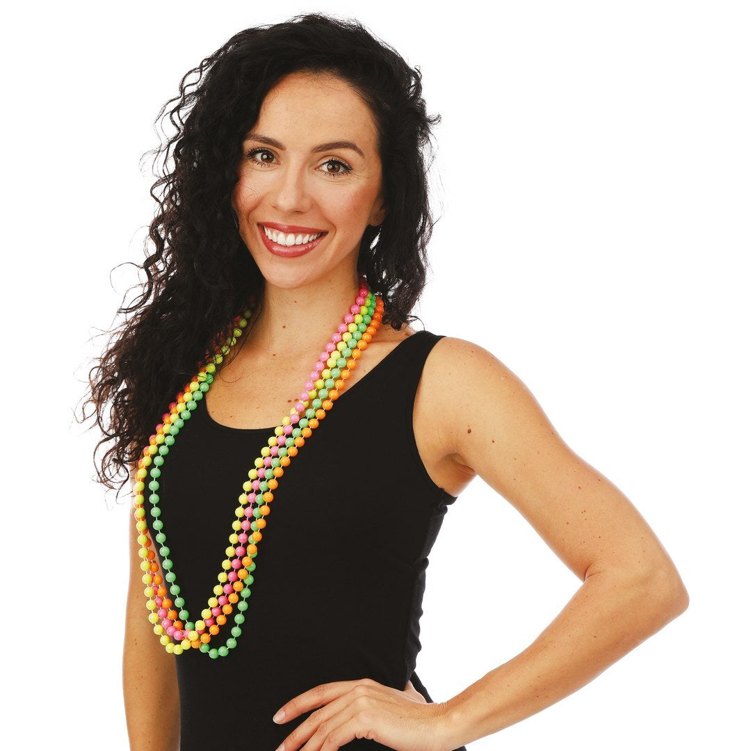 Perlenkette – Neon – 4er-Set