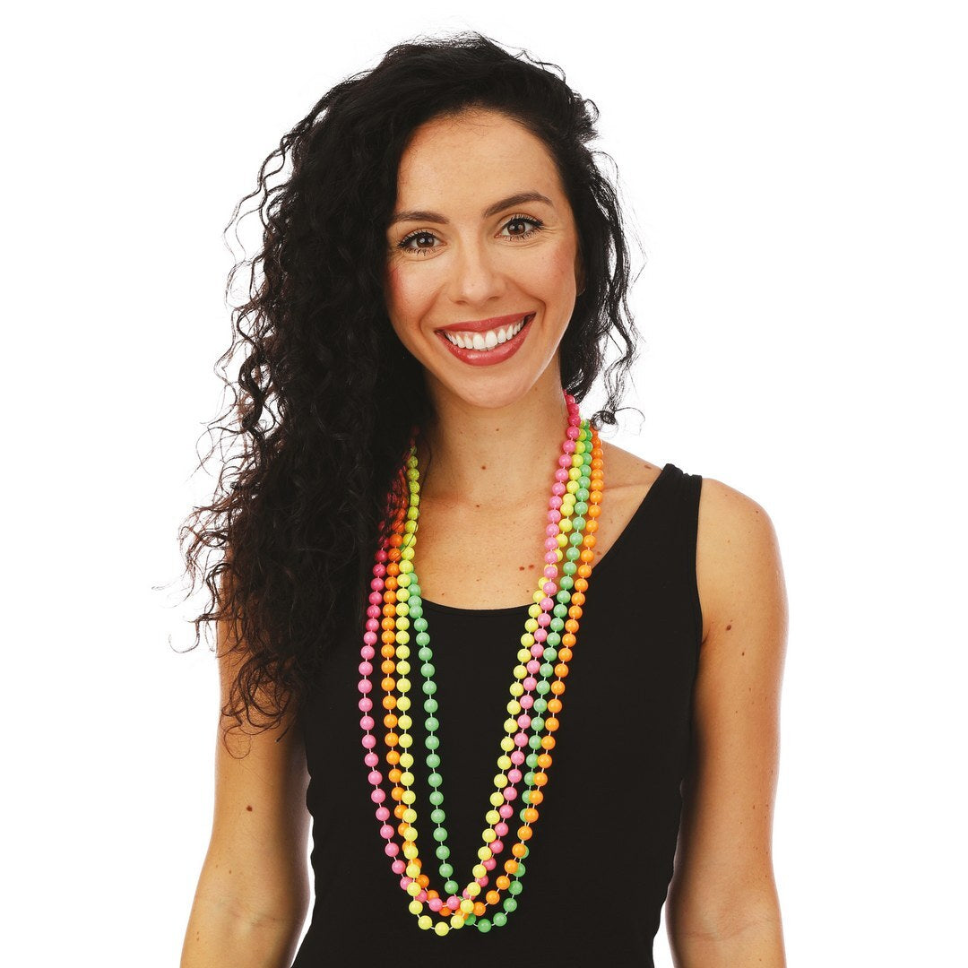 Perlenkette – Neon – 4er-Set