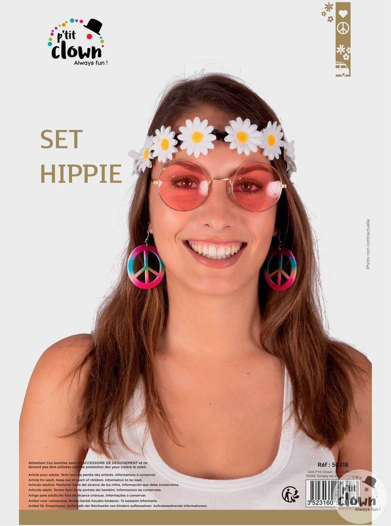 Hippie-Set – Erwachsene – Einheitsgröße