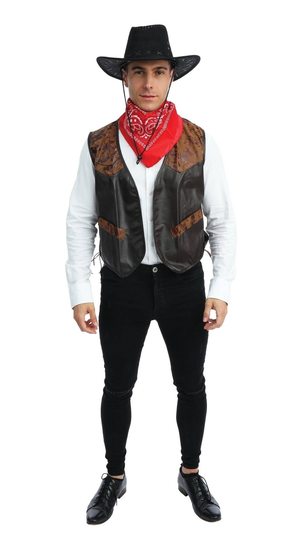 Cowboy-Ärmelweste - Einheitsgröße für Erwachsene
