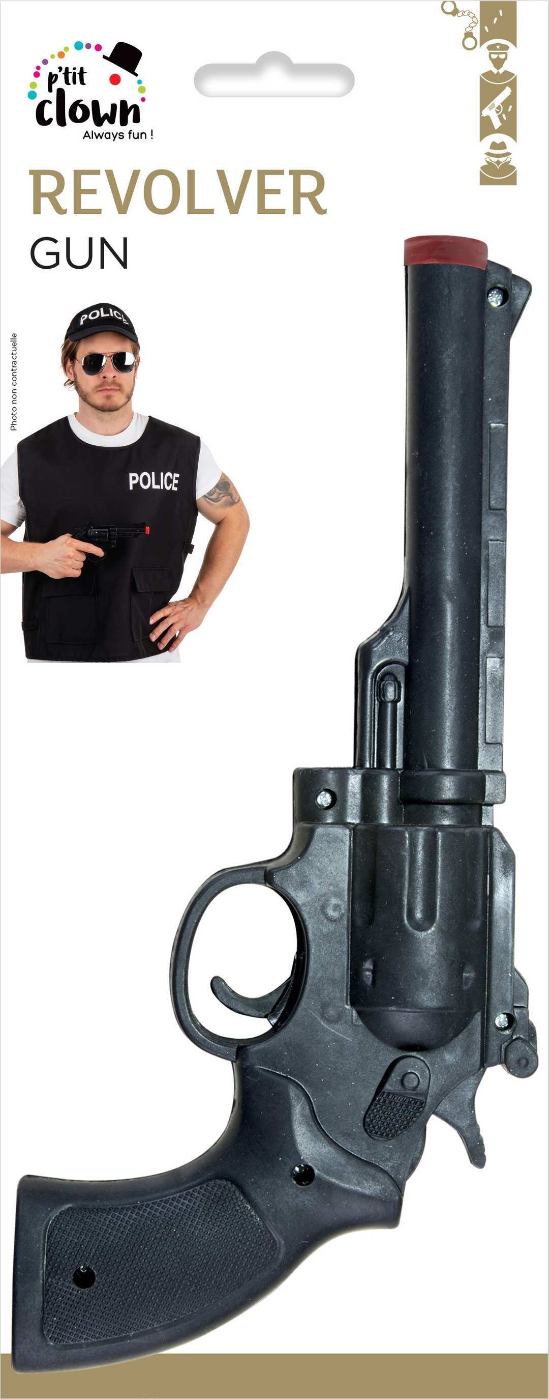 Revolver - schwarz - 25 cm