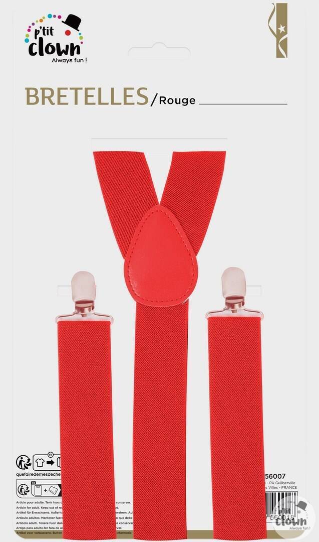 Bretelles - rouge