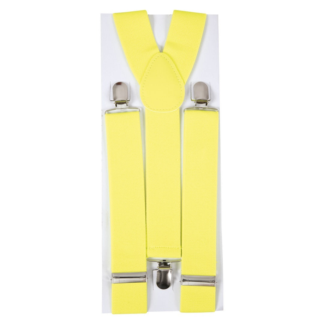 Suspenders - fluorescent yellow