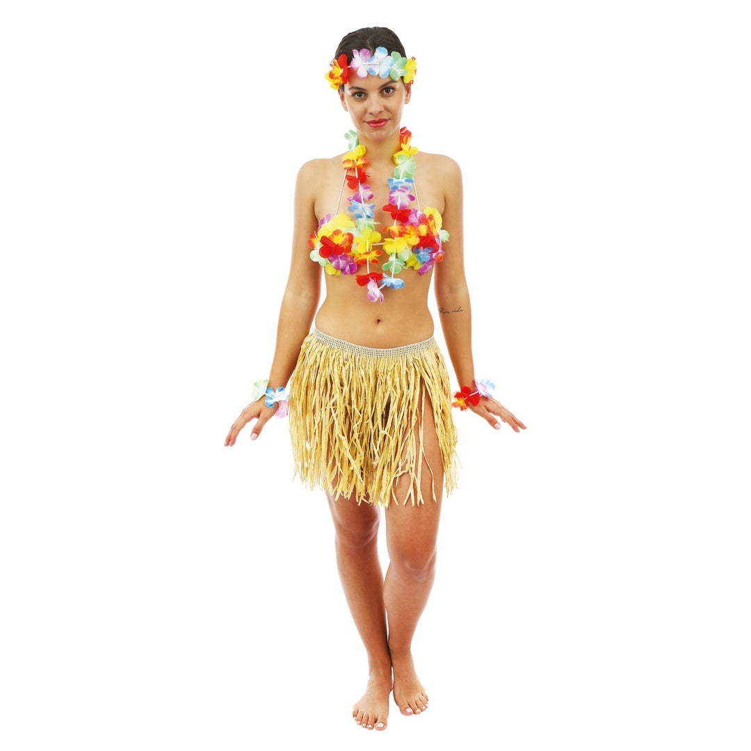 Baströckchen im Hawaii-Stil – Erwachsene – 40 cm