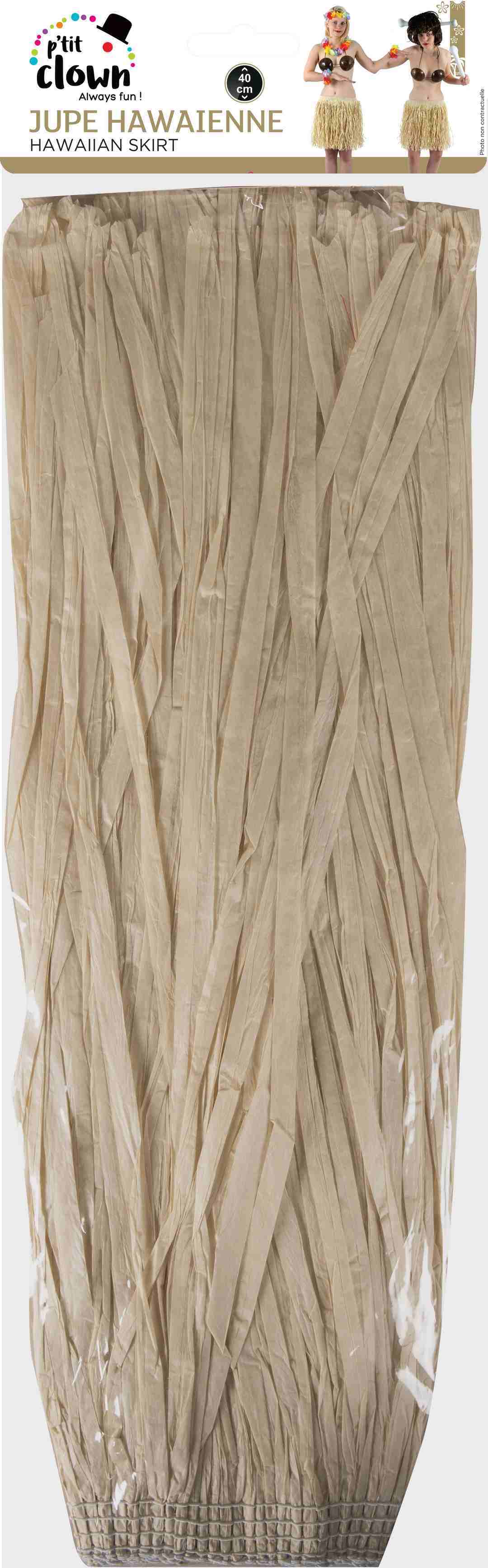Baströckchen im Hawaii-Stil – Erwachsene – 40 cm