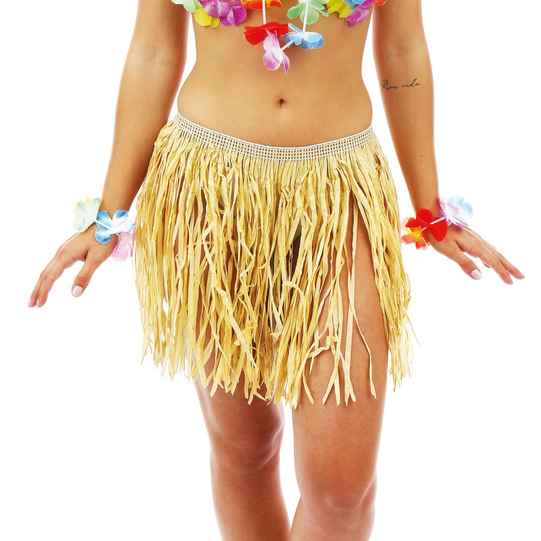 Baströckchen im Hawaii-Stil – Erwachsene – 40 cm