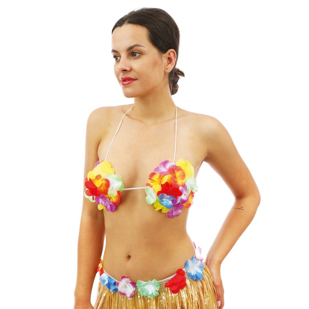 Soutien-gorge hawaïen fleurs