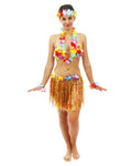 Jupe hawaïenne - adulte - multicolore - 40 cm