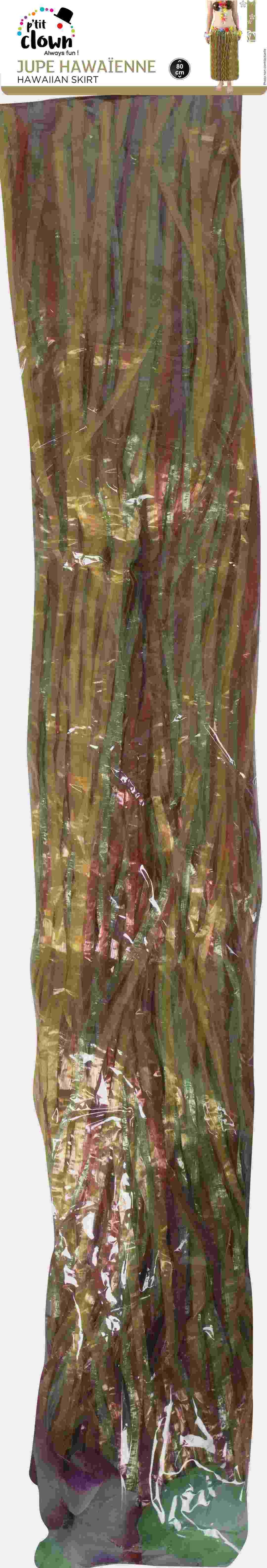 Jupe hawaïenne - adulte - multicolore - 80 cm