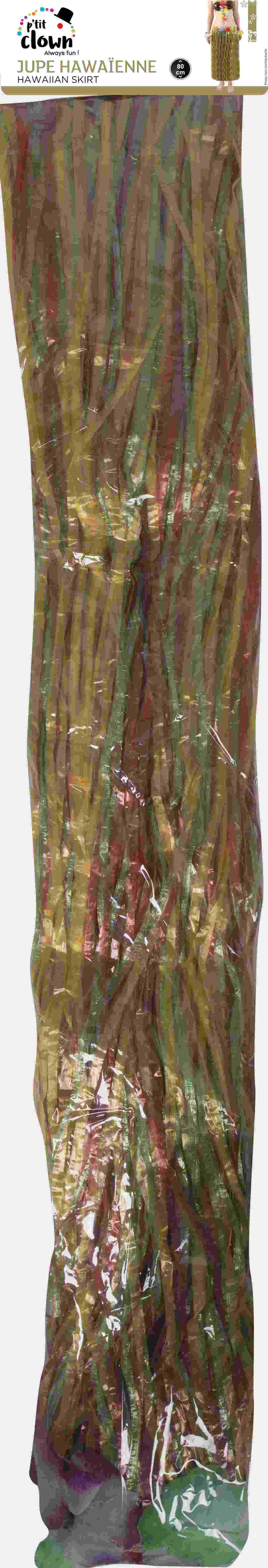 Jupe hawaïenne - adulte - multicolore - 80 cm