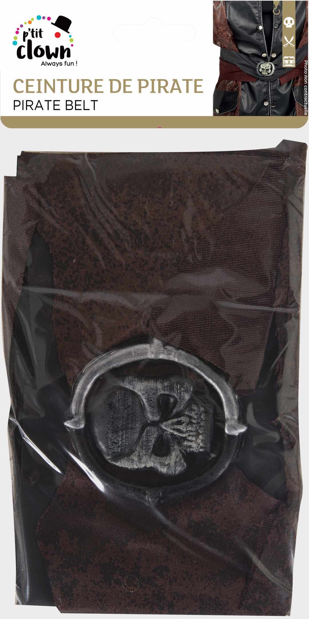 Piratengürtel mit Totenkopf