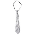 Paillettenkrawatte – Silber