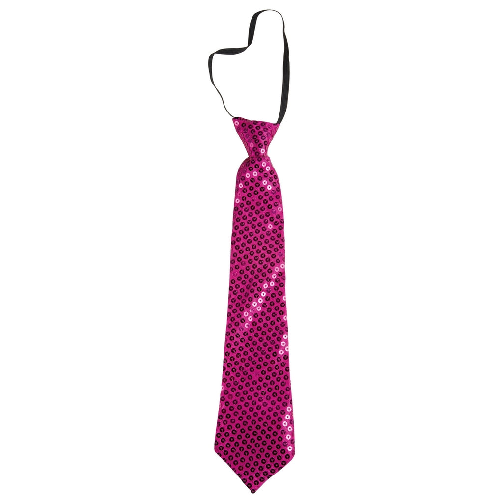 Paillettenkrawatte – Rosa