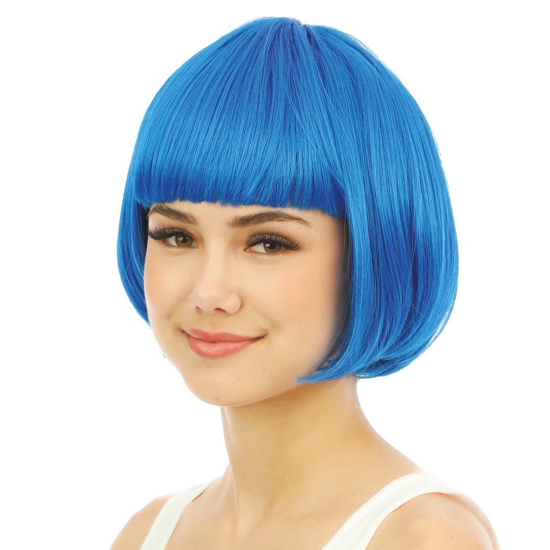 Cabaret-Perücke - blau