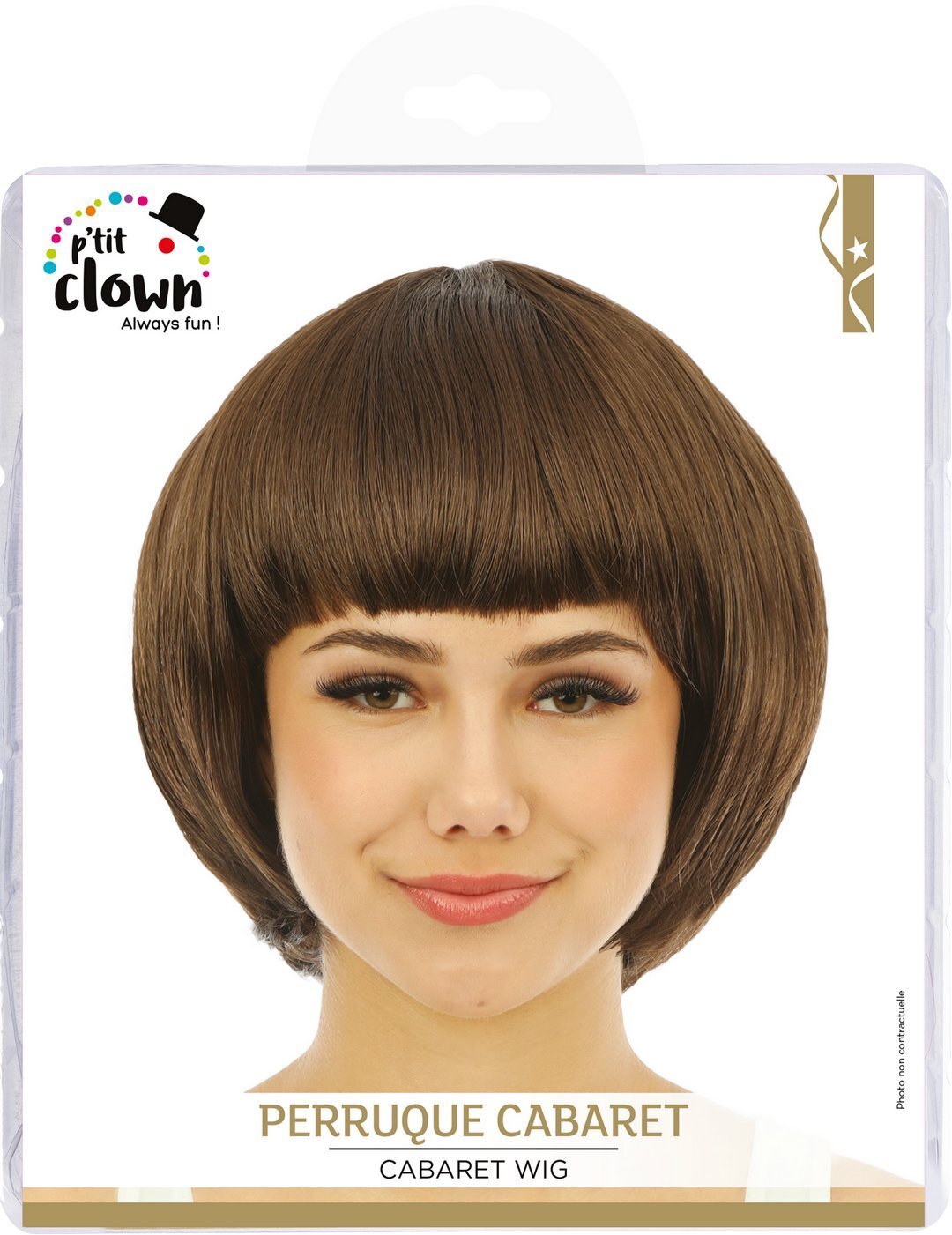 Perruque cabaret - brun