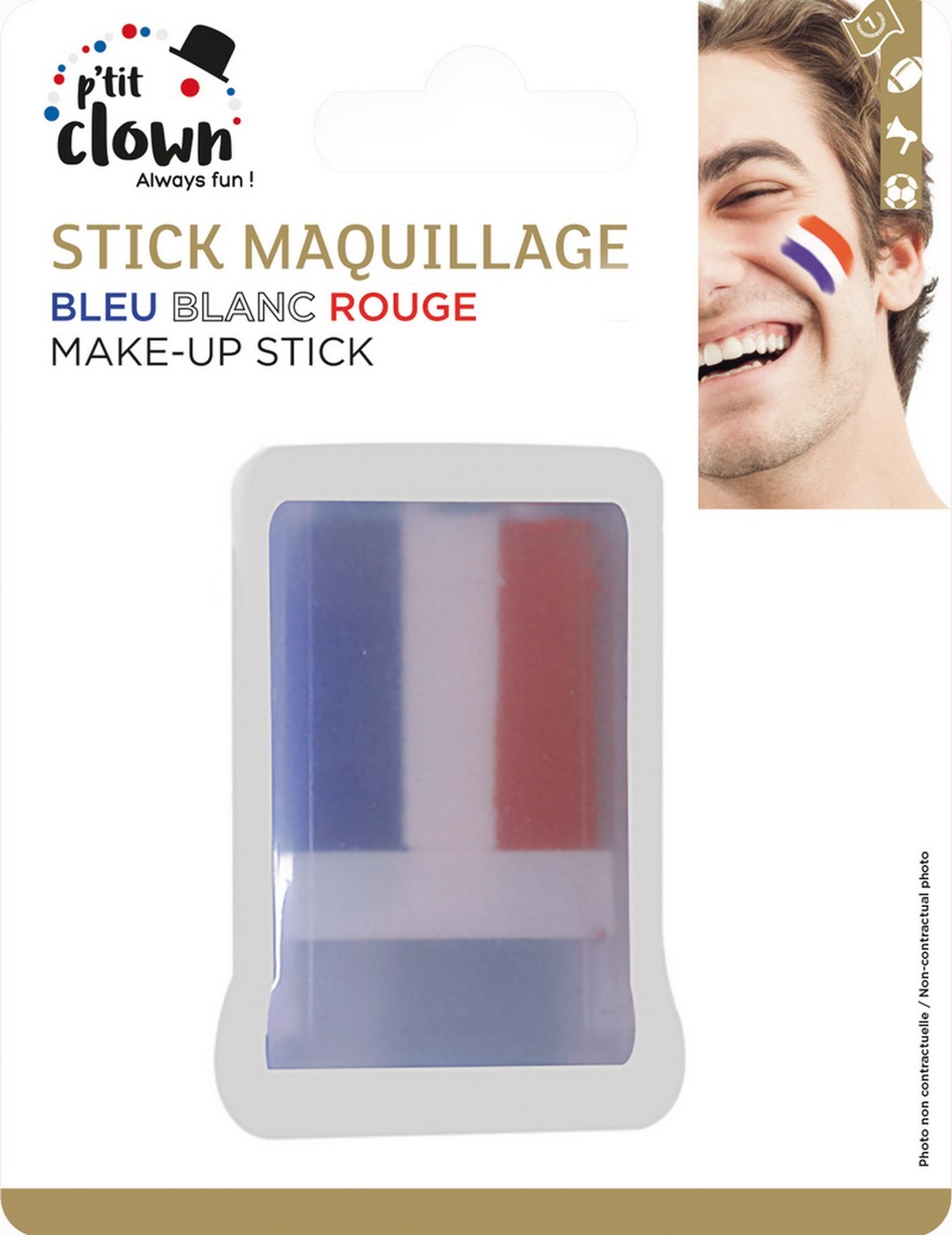 Make-up-Stift - blau, weiß, rot