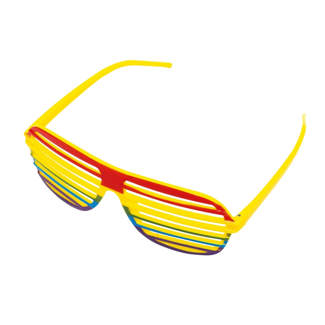 Gefängnisgitterbrille - Regenbogen