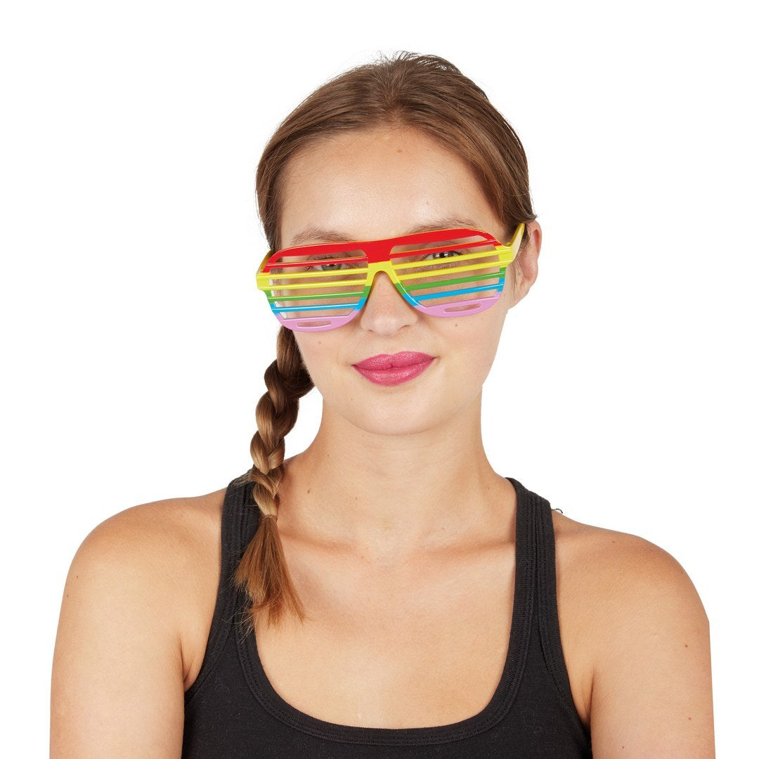Gefängnisgitterbrille - Regenbogen