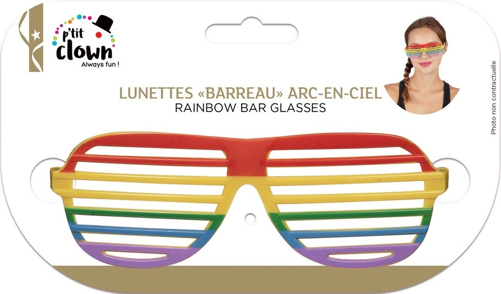Lunettes à barreaux - arc-en-ciel