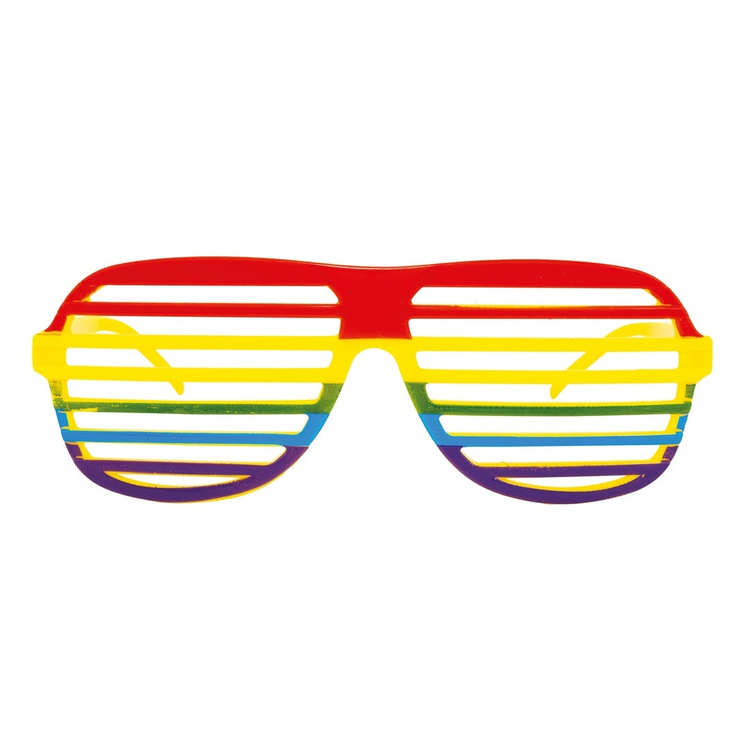Gefängnisgitterbrille - Regenbogen
