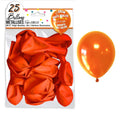 25 ballons métallisés couleur orange
