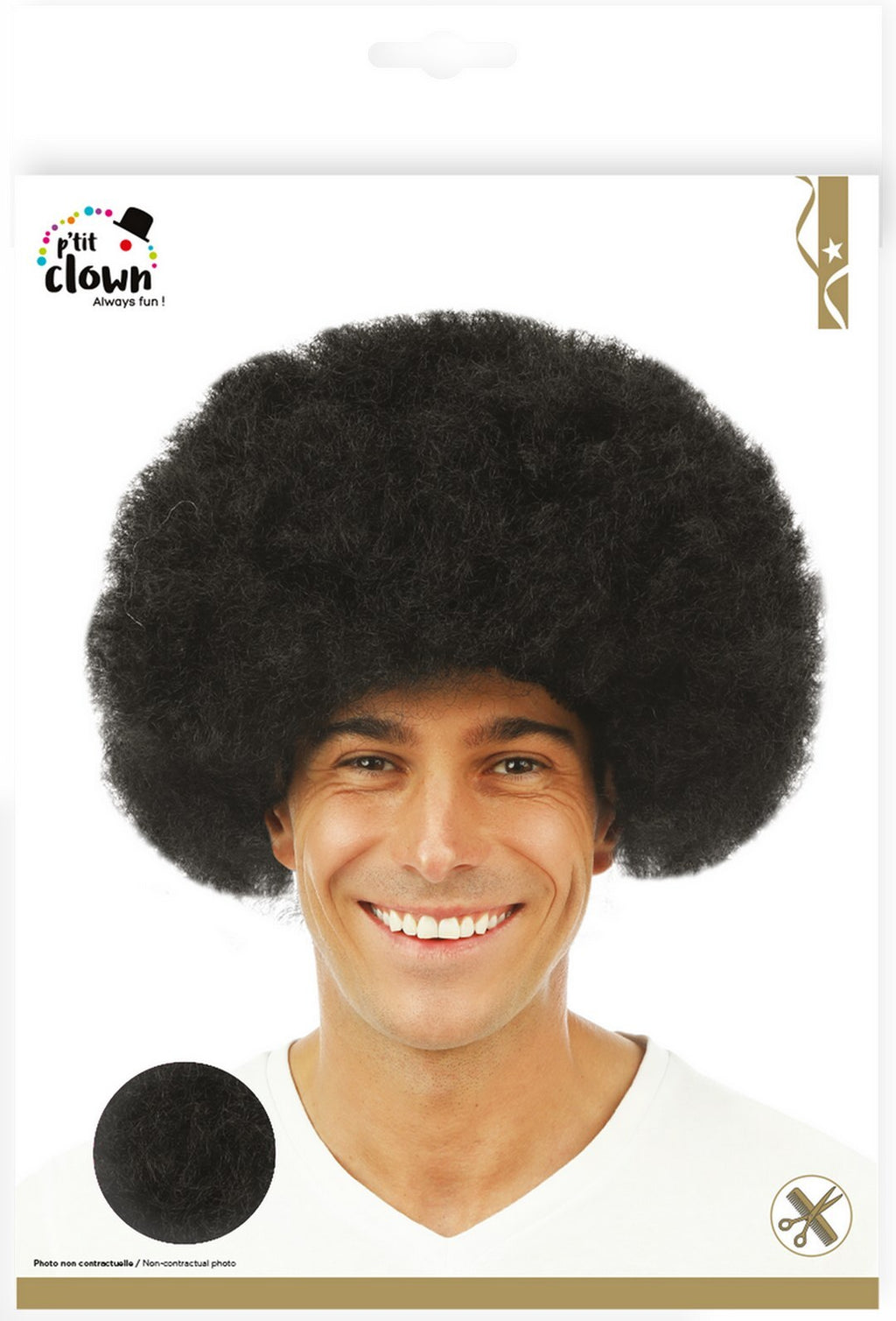 Afro-Perücke - schwarz