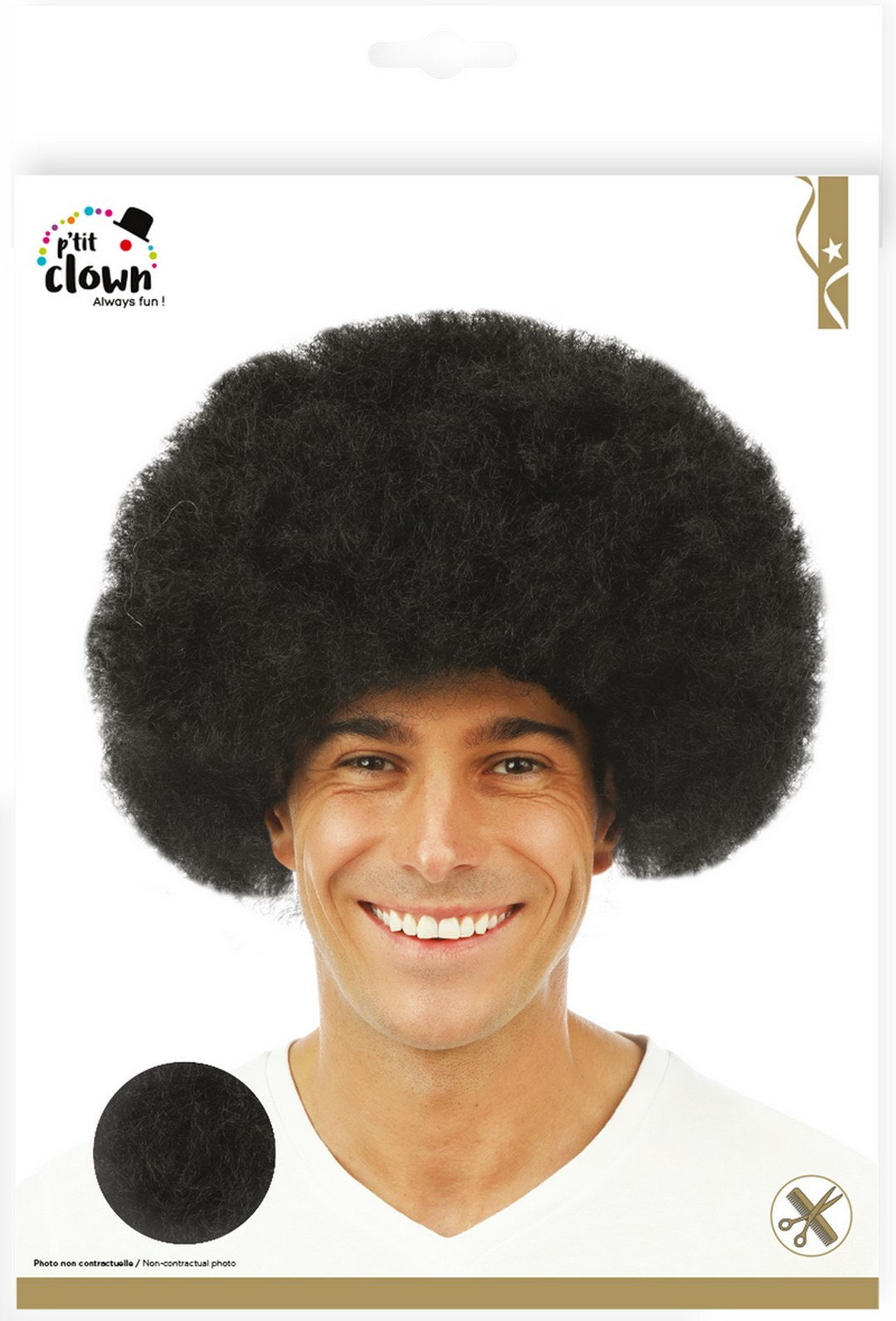 Afro-Perücke - schwarz